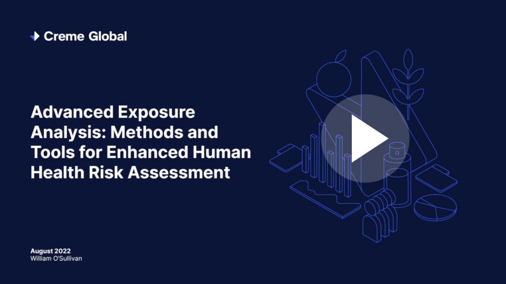 Advanced exposure analysis – methods and tools for enhanced human health risk assessment Advanced exposure analysis – methods and tools for enhanced human health risk assessment